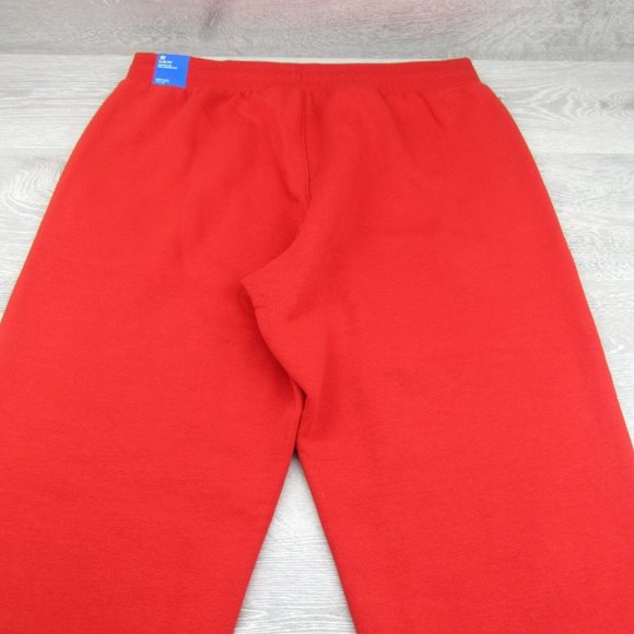 Adidas Originals Essentials Fleece Pants Mens Size XL Slim Fit Red NEW - Picture 5 of 13